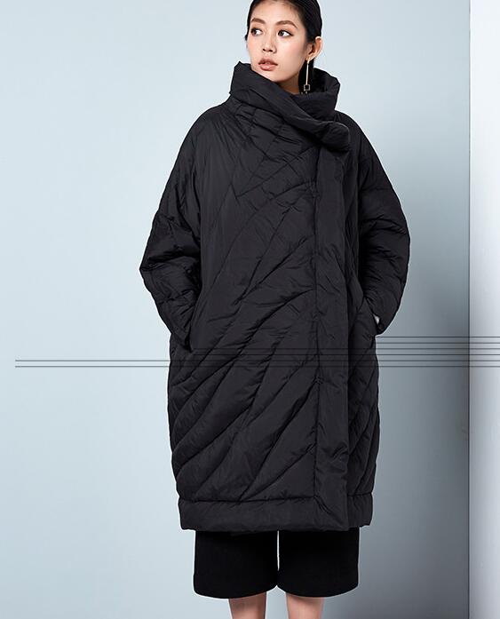 Winter Cloak Loose Duck Down Jackets Cape Long Warm Women Long Down Cloak VPPBUY shop