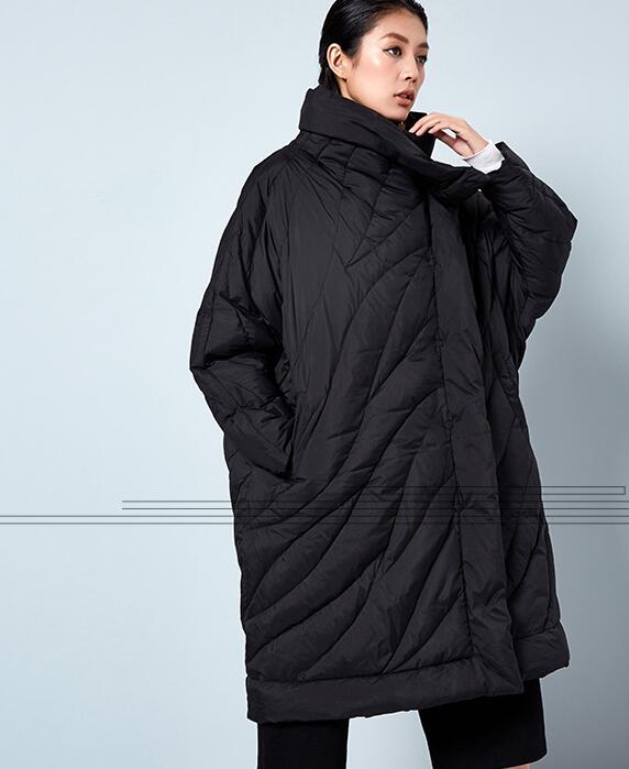 Winter Cloak Loose Duck Down Jackets Cape Long Warm Women Long Down Cloak VPPBUY shop