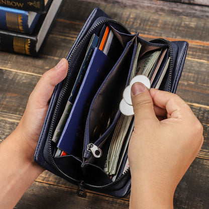 Men's Leather Hand Bag Clutch Bag Wallet Leather Purse Card Package Storage Bag For Gift VPPBUY shop