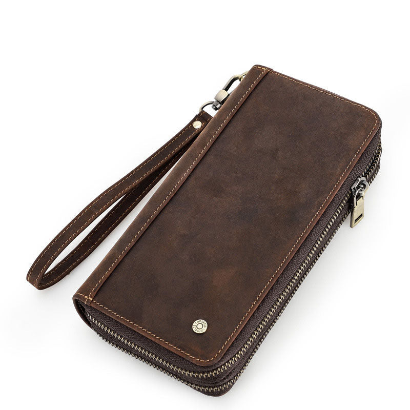 Men's Wallet Leather Purse Long Style Leather Hand Bag Cowhide Wallet Coin Purse Holder For Gift VPPBUY shop