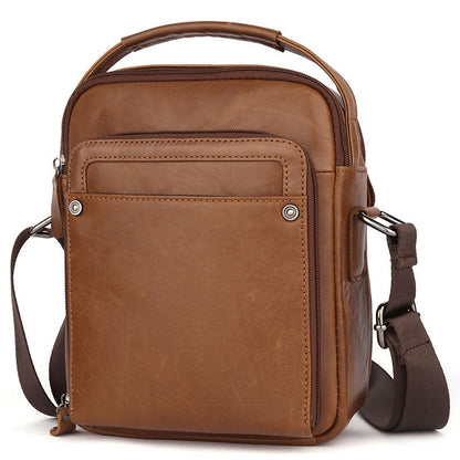 Mens Leather Briefcase, Messenger Bag, Leather Laptop Bag, Brown Satchel Bag, Graduation Gift for Him  2832 VPPBUY shop