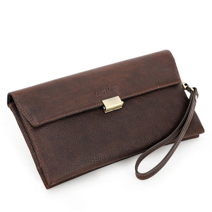 Men's Leather Hand Bag Clutch Bag Wallet Leather Purse Card Package Storage Bag For Gift VPPBUY shop