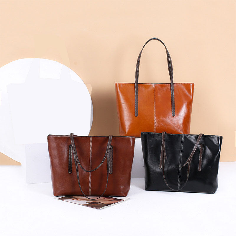 Leather Tote Bag for Women Shoulder Bag Handbag, Everyday Large Capacity Elegant Bag, Birthday Gift for Her VPPBUY shop