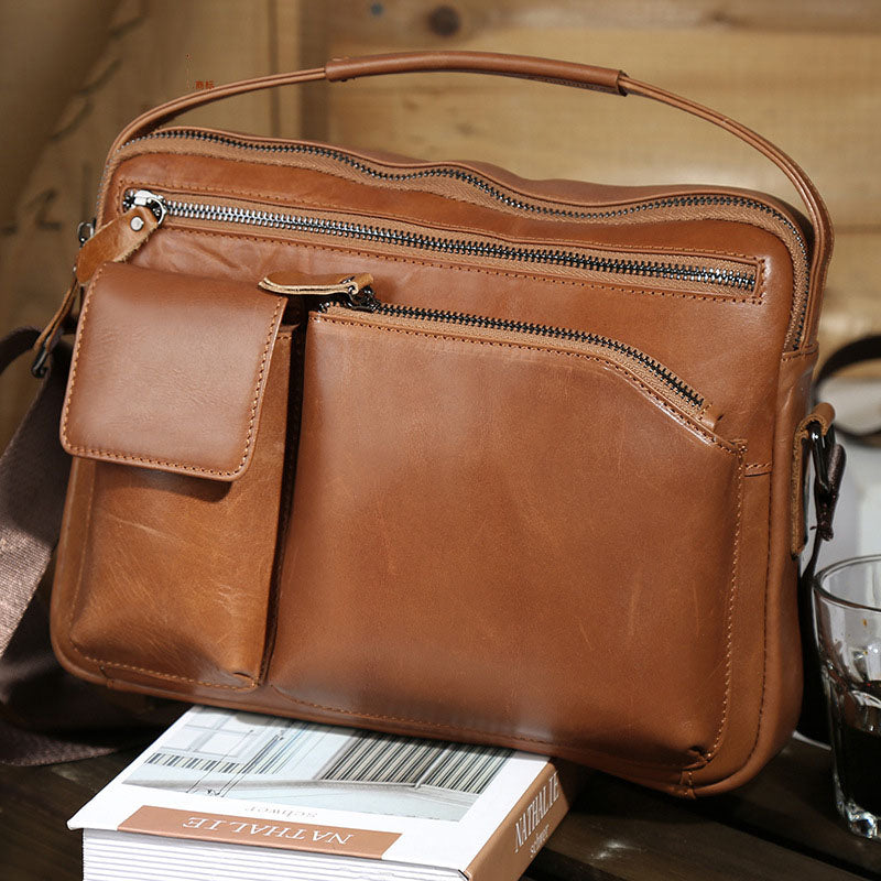 Men's briefcase Laptop Bag, shoulder bag Satchel Bag, Messenger Bag, Leather Men's bag 3322 VPPBUY shop