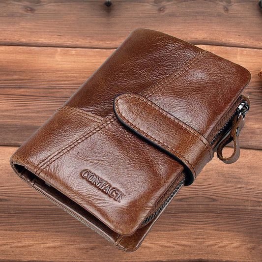 Men's Wallet Leather Purse Wallet Leather Cowhide Men's Coin Purse Holder For Gift VPPBUY shop