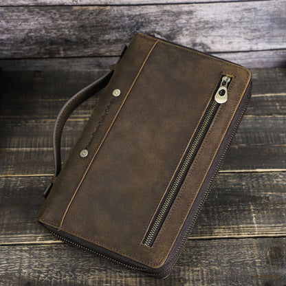 Men's Wallet Leather Purse Leather Hand Bag Cowhide Storage bag Holder For Gift VPPBUY shop