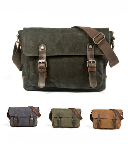 Canvas Messsenger Bag Shoulder Bag Briefcase Business Bag Waterproof Bag Casual Commuter Bag For Gift VPPBUY shop