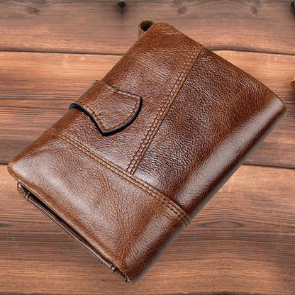 Men's Wallet Leather Purse Wallet Leather Cowhide Men's Coin Purse Holder For Gift VPPBUY shop