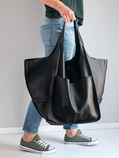 Women Leather Tote Bag Single Shoulder Bag, Large Capacity Handbag, Birthday Gift for Her VPPBUY shop