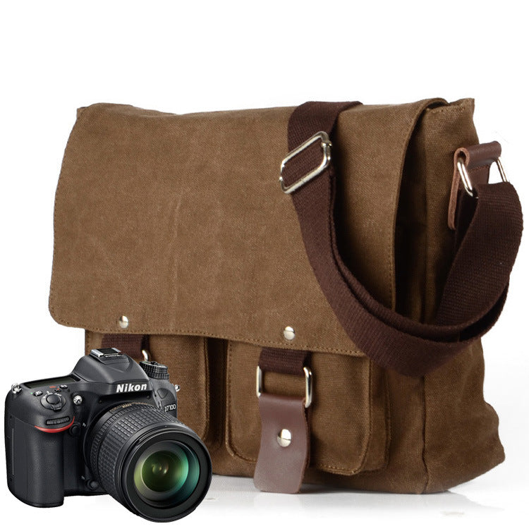 Canvas Camera Bag Case Crossbody Bag Shoulder Bag Messsenger Bag Briefcase Business Bag Casual Commuter Bag For Gift VPPBUY shop