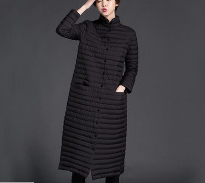 Stand Collar Women Winter 90% Duck Down Jackets Long Warm Women Long Down Coat Plus Size VPPBUY shop