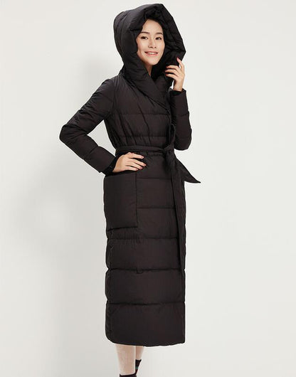 Long Winter Puffer Coat Duck Down Jacket, Down Jacket Women Hooded Down Coat 21005 VPPBUY shop