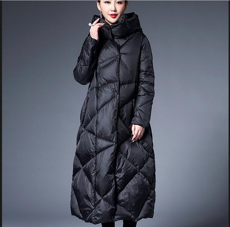 Women Winter Puffer Coat,Light Weight 90% Duck Down Jackets, Hooded Long Warm Down Coat 3326 VPPBUY shop