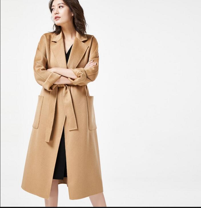 Long Wool Coat Double Face Cashmere Coat 2233 VPPBUY shop