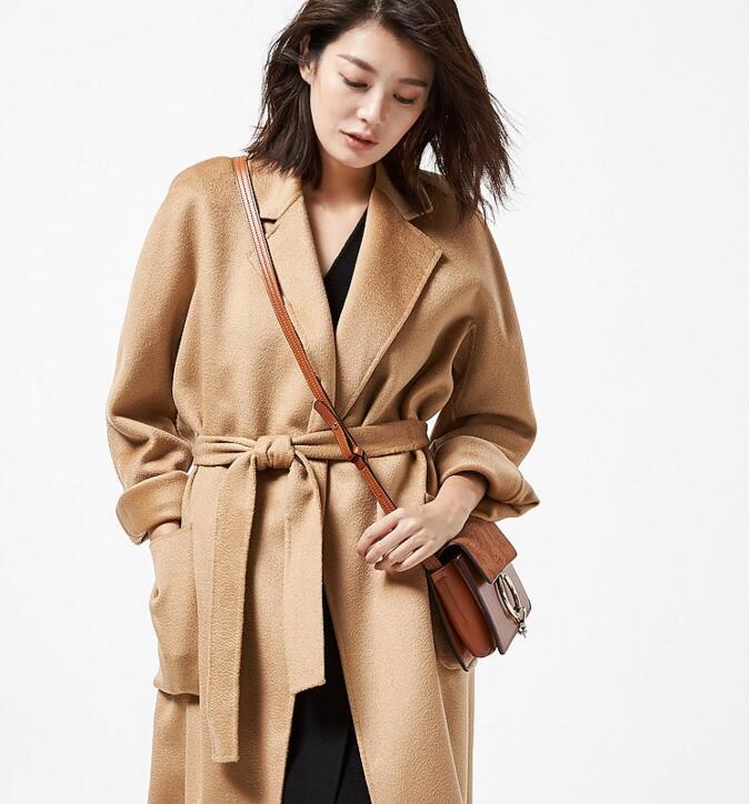 Long Wool Coat Double Face Cashmere Coat 2233 VPPBUY shop