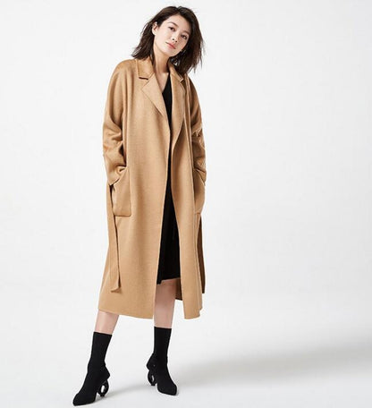 Long Wool Coat Double Face Cashmere Coat 2233 VPPBUY shop