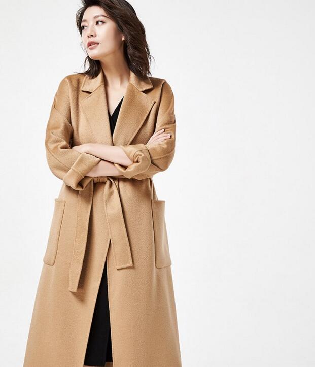 Long Wool Coat Double Face Cashmere Coat 2233 VPPBUY shop