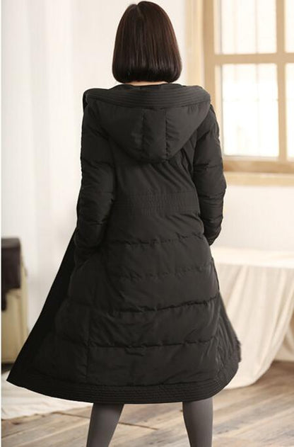 Winter Duck Down Jacket, Down Jacket Women Hooded Down Coat Plus Size VPPBUY shop