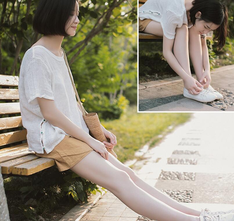 Women linen Shorts VPPBUY shop