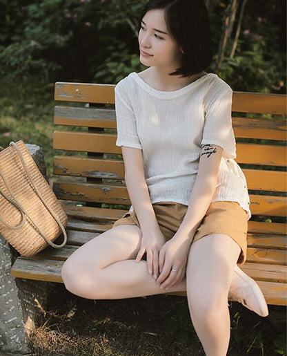 Women linen Shorts VPPBUY shop