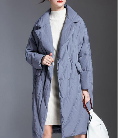 Loose Women Down Coat Winter Loose 90% Hooded Duck Down Jackets Long Warm Down Coat Any Size VPPBUY shop