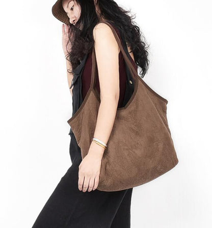 Suede Women Big Bags Simple Style Women Hand Bags Shoulder Bag VPPBUY shop