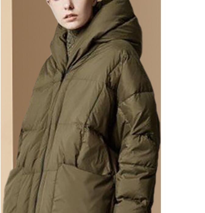 Loose Style Winter Duck Down Jacket, Hooded Down Jacket Women Plus Size VPPBUY shop