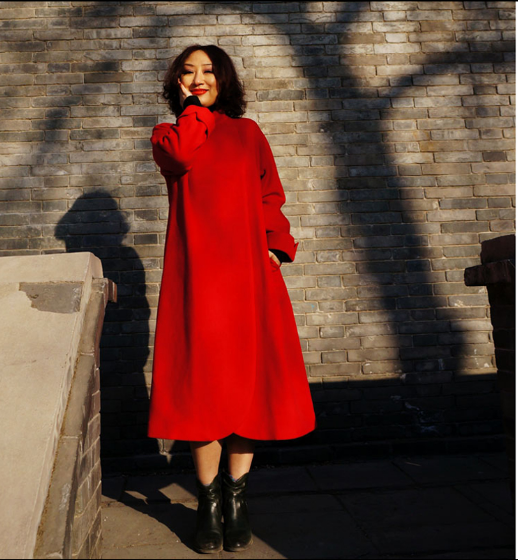 Double Face Cashmere Long Black Women Winter Black Long Women Wool Coat Jacket VPPBUY shop