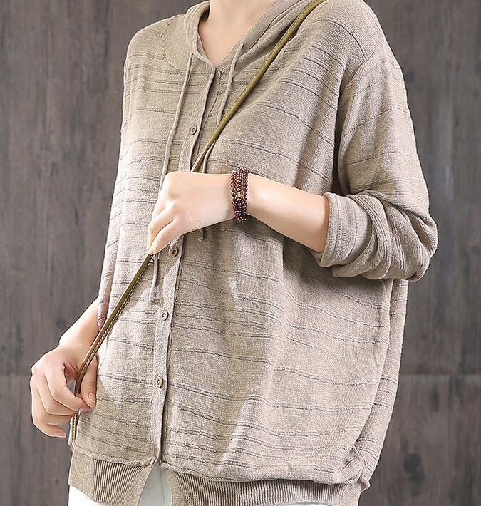 Hooded Loose Print Blouse Shirts Spring Casual Women Tunic Cotton Tops WG961707 VPPBUY shop