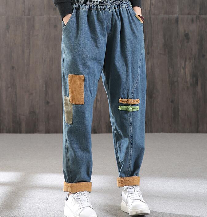 Loose Casual Women Cotton Harem Pants Wide Leg Pants SJ981106 VPPBUY shop