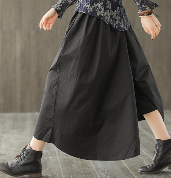 Black  Women Cotton Harem Pants Wide Leg Pants SJ981106 VPPBUY shop