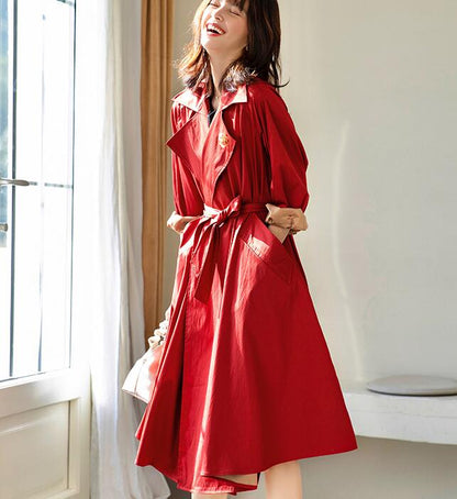 Spring Women Casual Coat Trench Coat Plus Size Coat Jacket VPPBUY shop