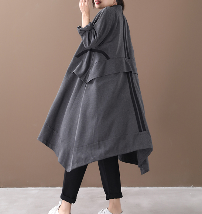 Cotton Loose Casual Coat A line Parka Plus Size Coat Jacket VPPBUY shop