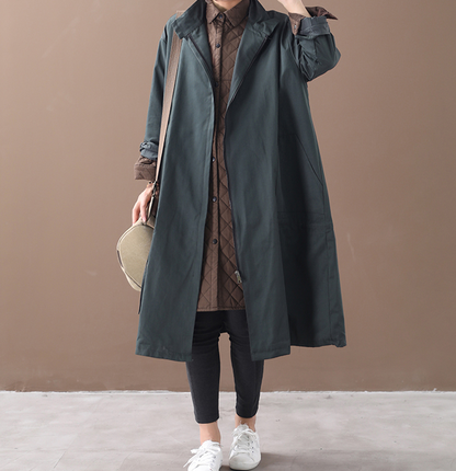 Cotton Loose Casual Coat A line Parka Plus Size Coat Jacket VPPBUY shop