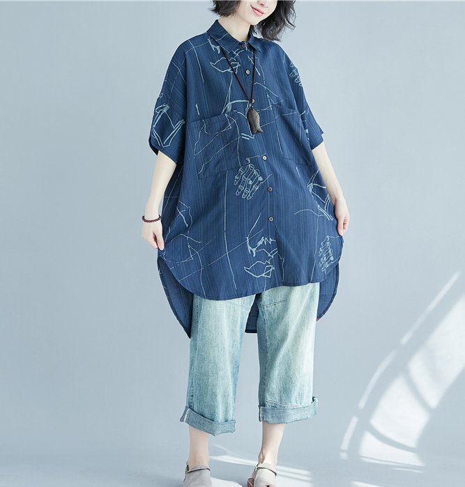 Loose Women Casual Linen Shirts Summer Women Tops VPPBUY shop