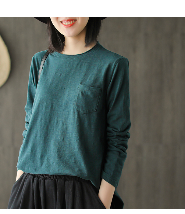 Long Sleeves Knit T-Shirts Spring Tops H9508 VPPBUY shop