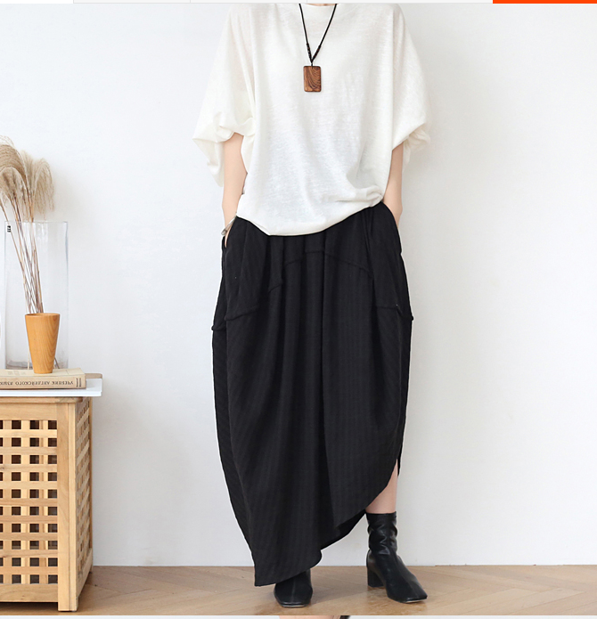 Irregular Linen Cotton Women's Skirts SJ98409 VPPBUY shop