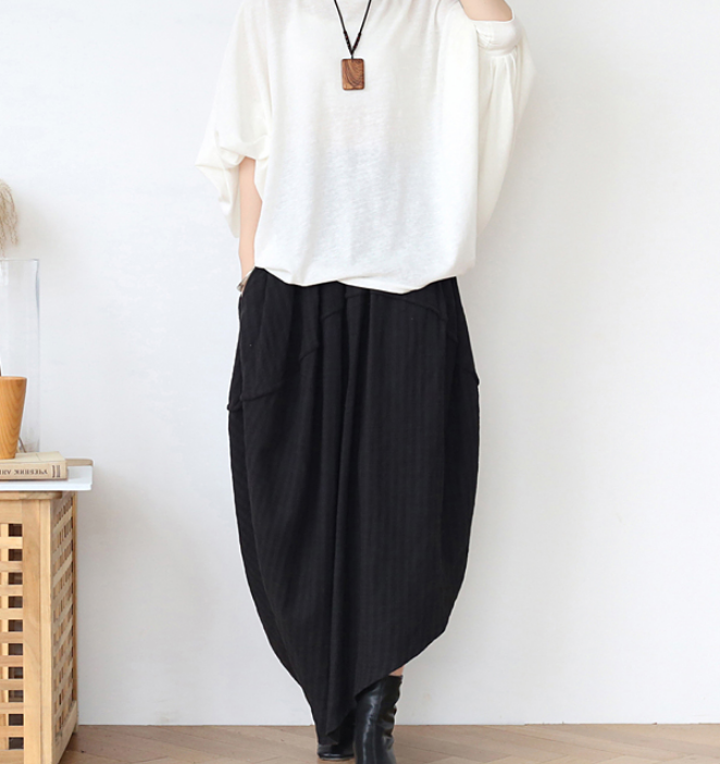 Irregular Linen Cotton Women's Skirts SJ98409 VPPBUY shop