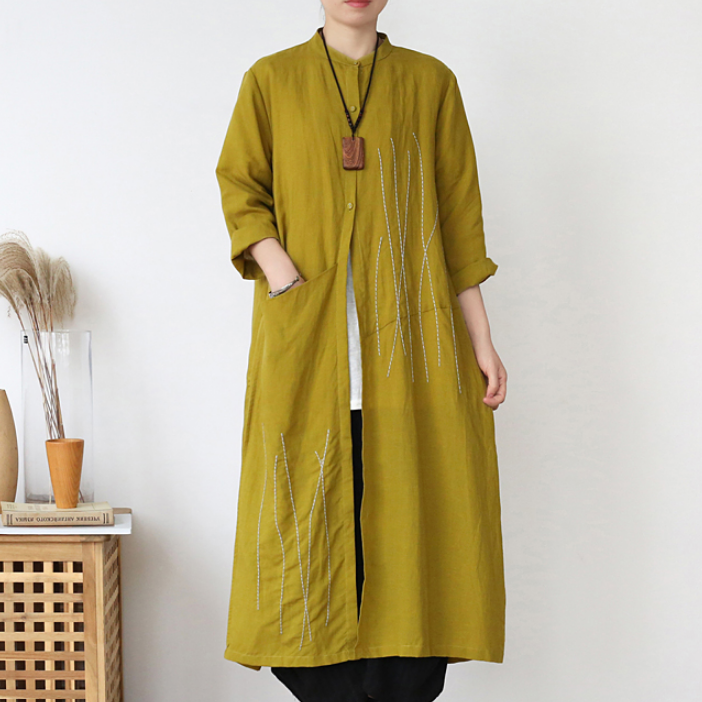 Linen Loose Long Women Spring Dresses Plus Size AMT962328 VPPBUY shop