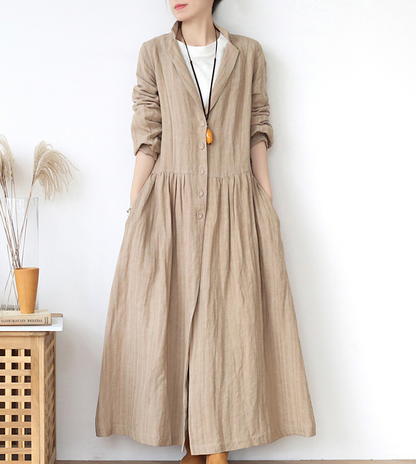 Linen Loose Long Women Spring Dresses Plus Size AMT962328 VPPBUY shop