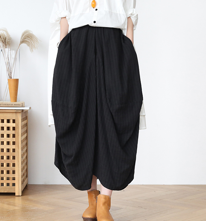 Striped Linen  Women's Skirts SJ98409 VPPBUY shop