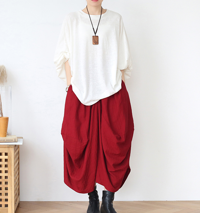 Striped Linen  Women's Skirts SJ98409 VPPBUY shop