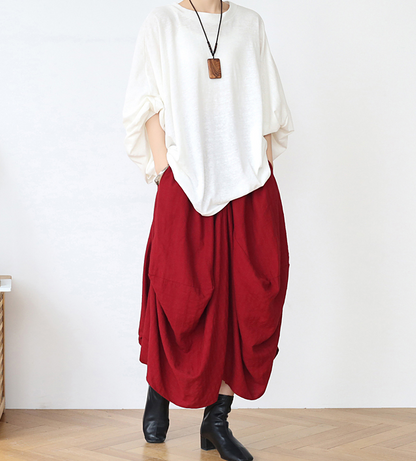 Striped Linen  Women's Skirts SJ98409 VPPBUY shop