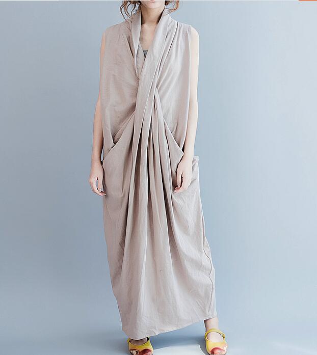 Long Linen Women Spring Dresses Plus Size VPPBUY shop