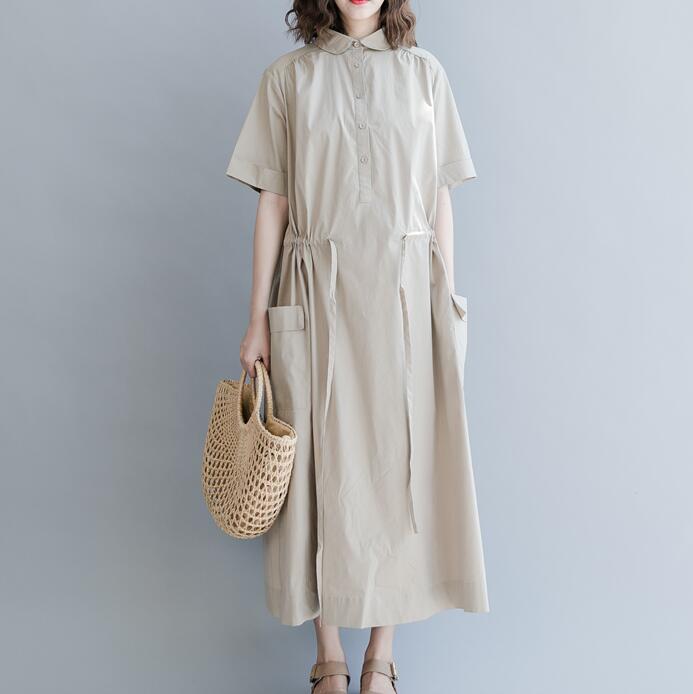 Loose Waist String Linen Sleeveless Women Spring Dresses Plus Size VPPBUY shop