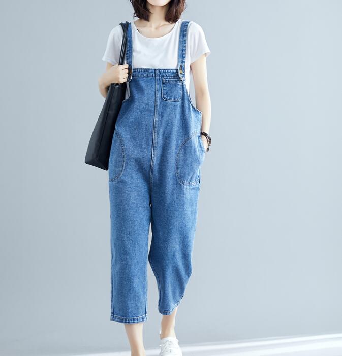 Blue Denim Spring Overall Women Casual Jumpsuits PZ97251 VPPBUY shop