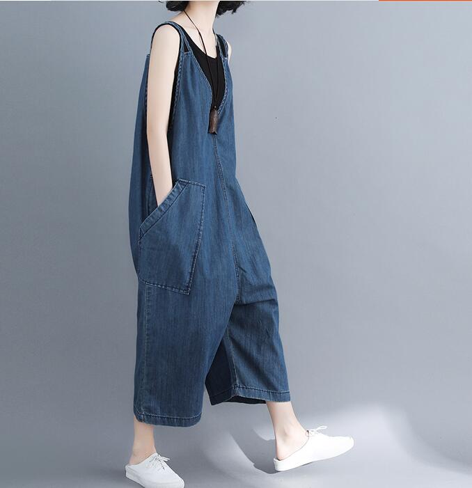 Casual Spring Black Wool Overall Women Jumpsuits PZ97251 VPPBUY shop