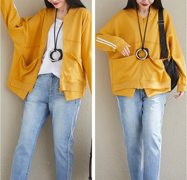 Large Pockets Loose Spring Casual Women Cotton Tops WG961707 VPPBUY shop