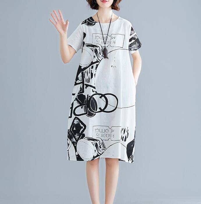 Print Loose Long Women Spring Dresses Plus Size VPPBUY shop