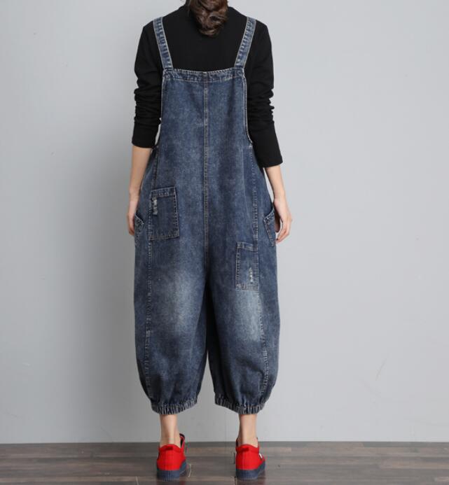 Denim Loose Casual Spring Denim Overall Women Jumpsuits Dress VPPBUY shop